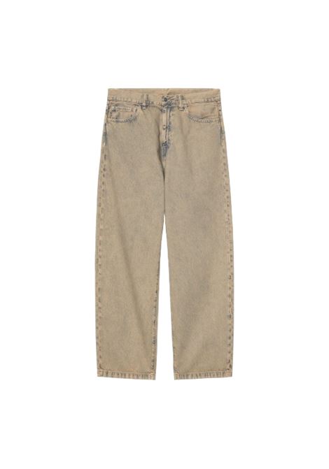 pantaloni landon uomo blu e beige CARHARTT WIP | I0358203FU.GD